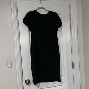 Calvin Klein size 14 midi dress black